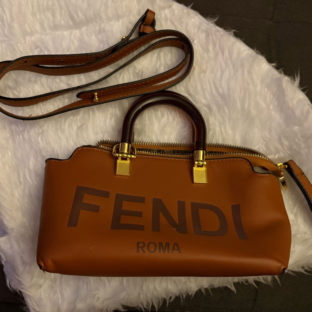 Fendi Roma Brown Satchel Bag - Picture 6 of 6